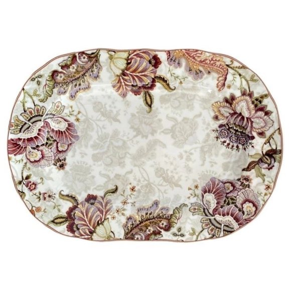 222 Fifth Other - 222 FIFTH (PTS) 14" Oval Serving Platter Gabrielle